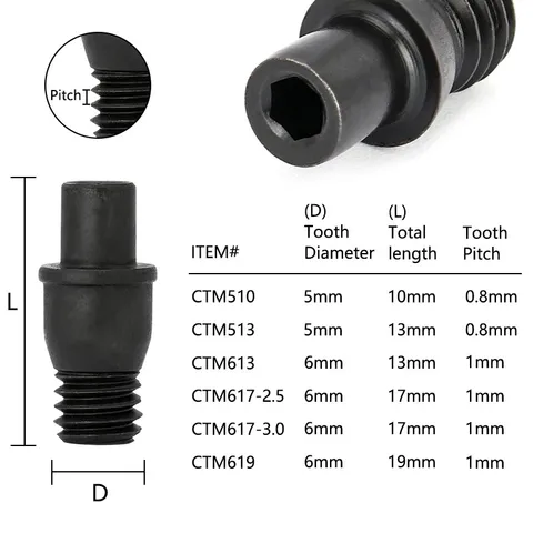 XUCHUAN 5/10 шт. токарный станок с ЧПУ, токарный винт CTM, режущие инструменты, детали CTM510 CTM513 CTM613 CTM617 CTM619, внутренний шестигранный винт