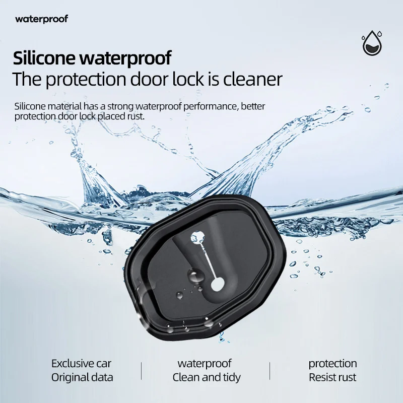 Силиконовый чехол для дверного замка автомобиля пряжка защитный от столкновений
