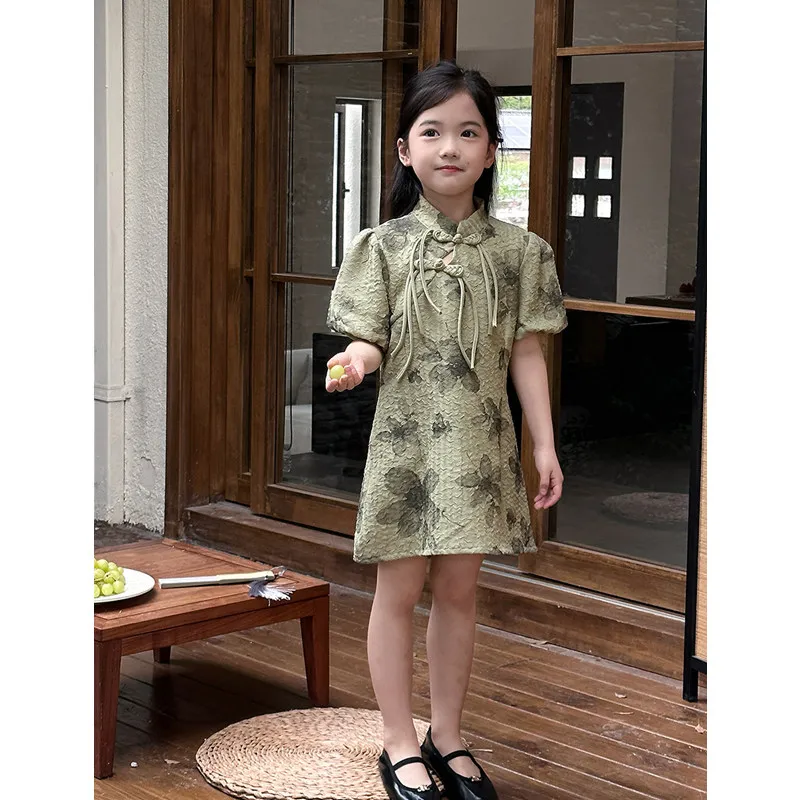 Традиционное платье Qipao в китайском стиле для мамы и дочки улучшенное Восточное