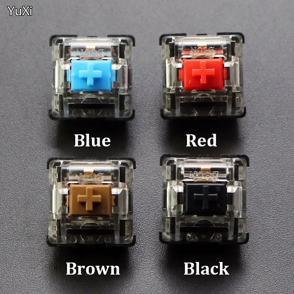 BSUN Switches Mechanical Keyboard Black Blue Brown Red Key S