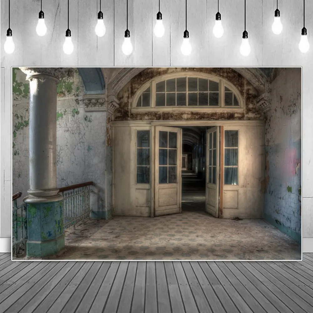 

Grunge Passage Arch Door Platform Scene Photography Photography Backgrounds Custom Baby Party Home Decoration Photo Backdrops