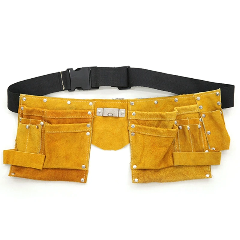 

Electrician Waist Tool Belt Pouch Bag Screwdriver Kit Repair Tool Holder Leather