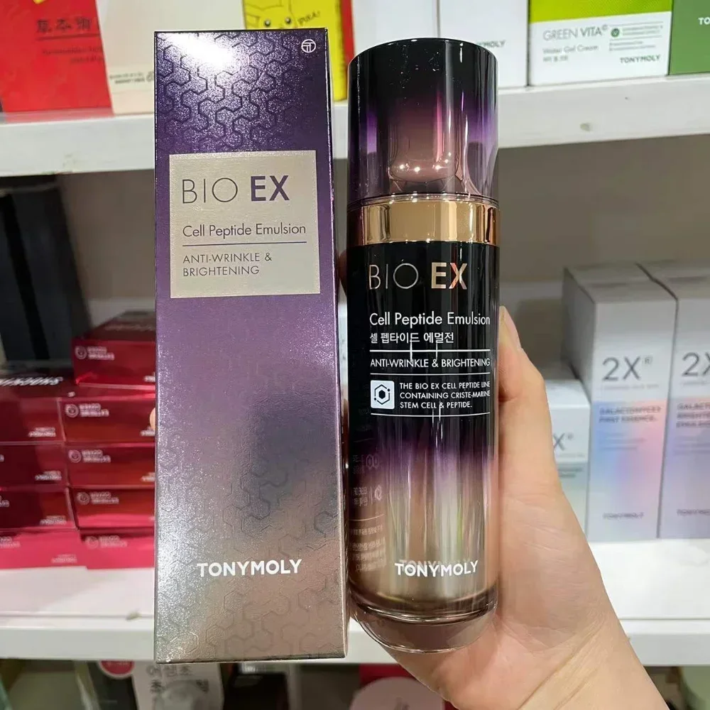 Фото Корейская пептидная эмульсия Tonimoly BIO EX Cell, 130 мл, увлажняющая, против морщин, против старения, осветляющая, укрепляющая, корейский уход за кожей №1