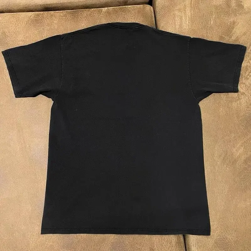 Футболка с принтом в виде кота американском уличном стиле для мужчин и женщин