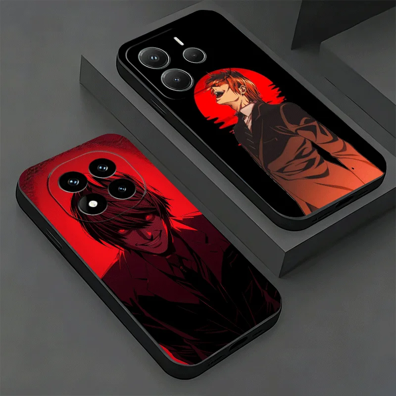 Фото Чехол для телефона N-Notes D-Deaths Yagami Light для Xiaomi Redmi Note 13 14 15 Pro Plus 12S 11S 4G 11T 5G 10S 11E с индивидуальным рисунком №2
