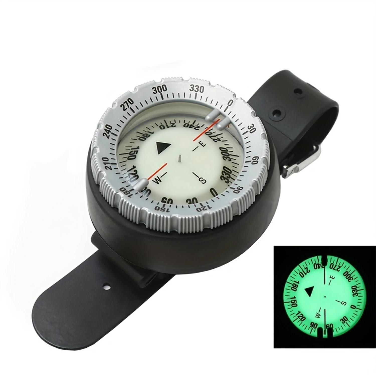 Прочные водонепроницаемые наручные часы 50 м компас для дайвинга светящийся