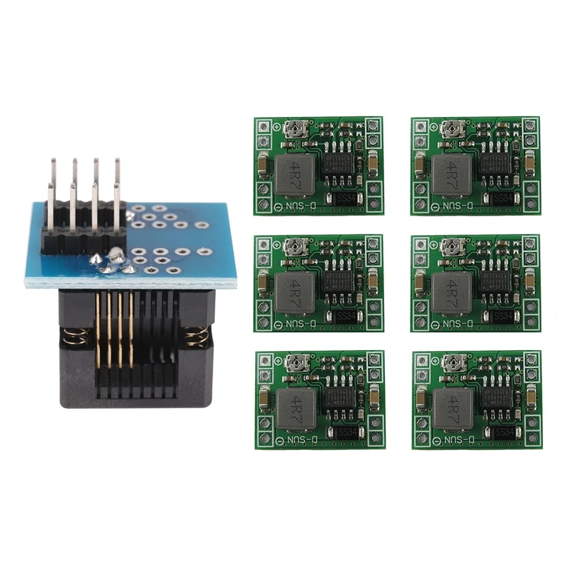 

JFBL Лидер продаж, 1 шт. SOIC8 SOP8 To DIP8 адаптер программатора EZ 6 шт. MP1584EN, сверхмаленькая фотография, 3 А, понижающий Регулируемый Модуль питания
