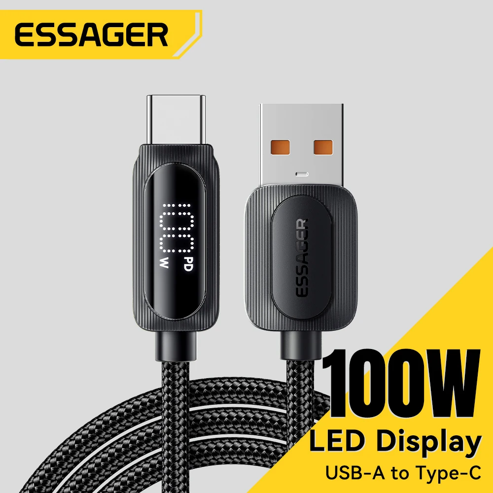 Essager 100W USB A to Type C Fast Charge Cable Typ