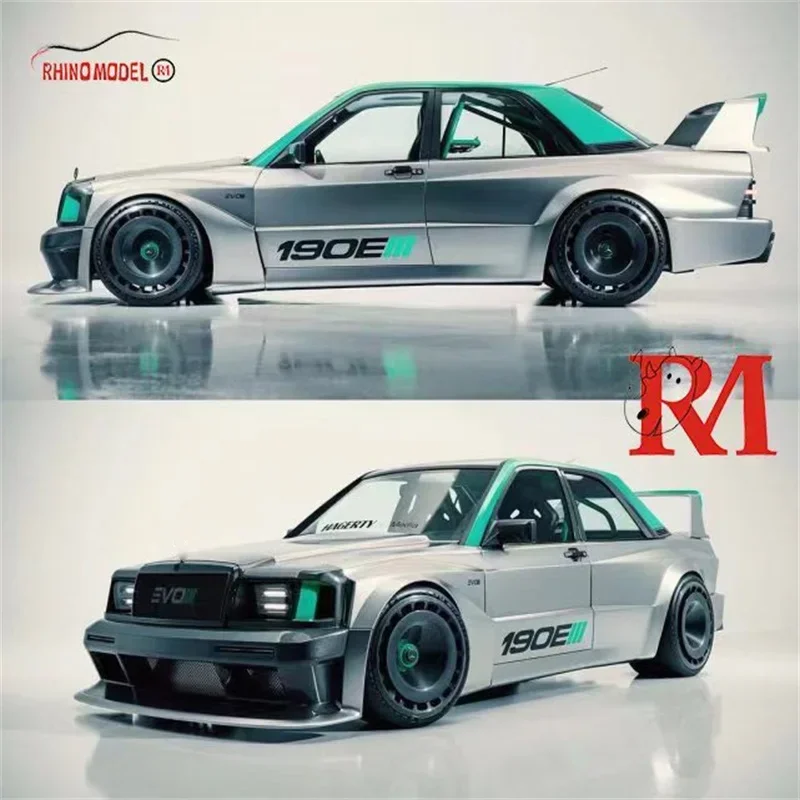 Модель Rhino RM 1:64 MB 190 EVO II серебристый ограниченный 999 литая под давлением модель