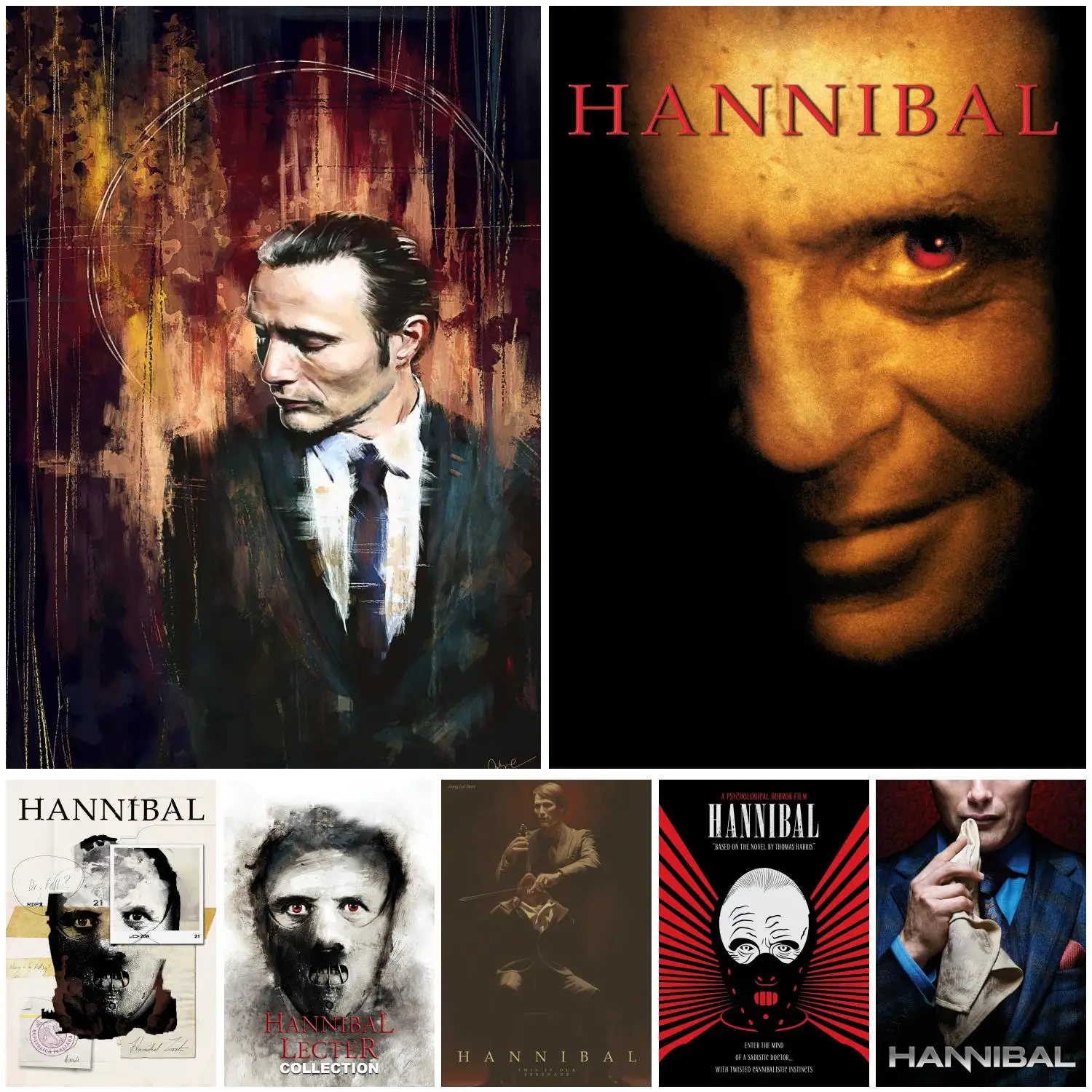 

Художественный плакат на холсте Ганнибал, настенный художественный плакат, Современные Декоративные плакаты для семейной спальни