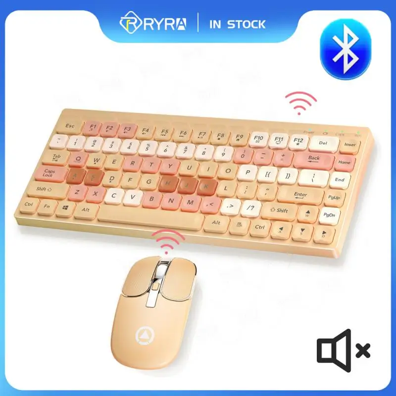 

Перезаряжаемая Беспроводная Bluetooth клавиатура и мышь RYRA, клавиатура для IPad AirPro, планшета, ноутбука, ПК, аксессуары для Android, IOS, windows