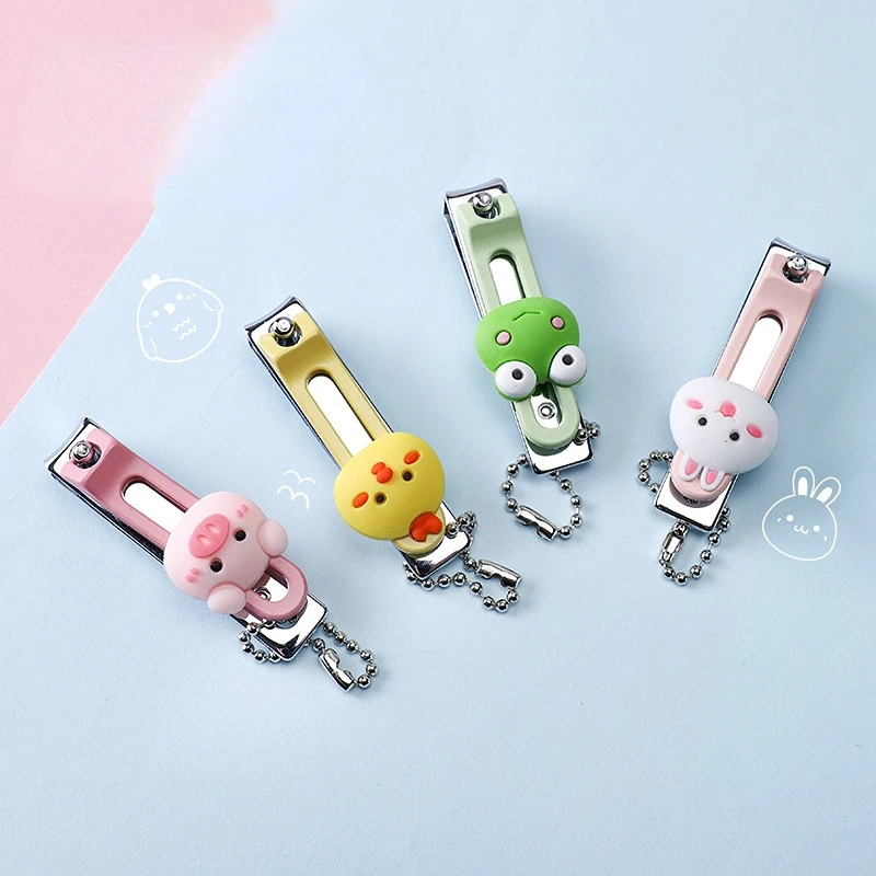 Набор кусачек для ногтей с милыми животными маникюрные наборы из нержавеющей