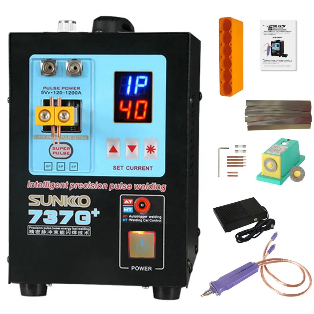 

SUNKKO 737G+ Spot Welding Machine 4.3KW High Power Automatic Spot Welding Machine For 18650 Lithium Batteries Pulse Spot Welders