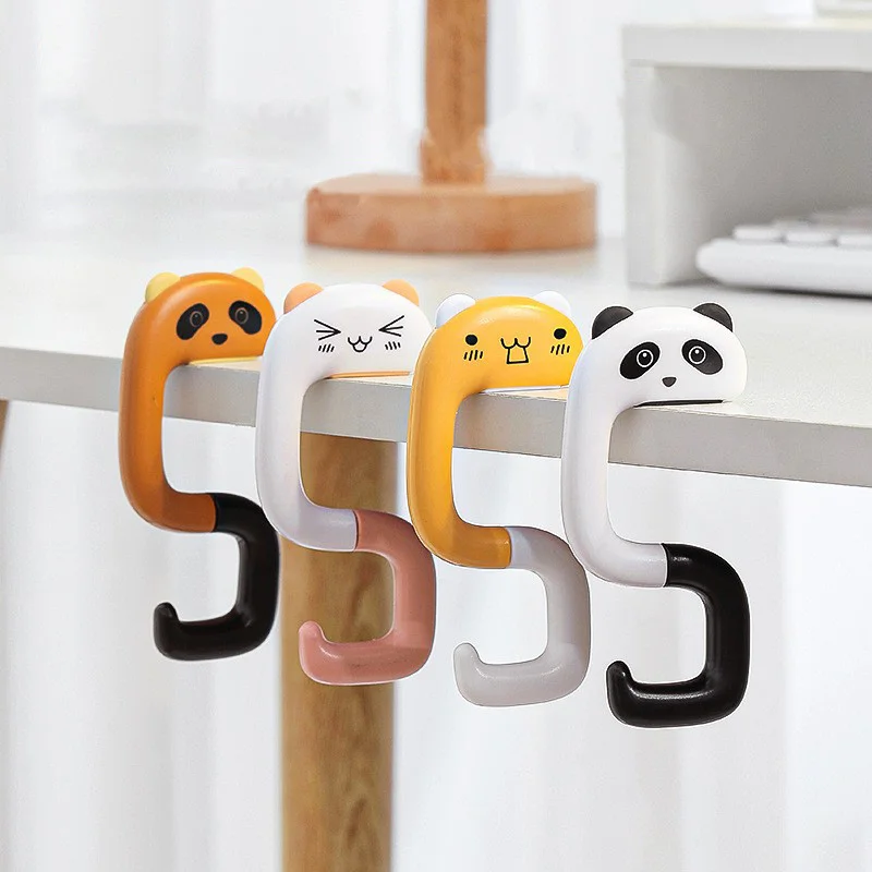 

Bag Holder Plastic Hanging Table Hook Storage Animal Hanger Portable Hooks Decor Hooks Folded Cute Travel Purse Wall