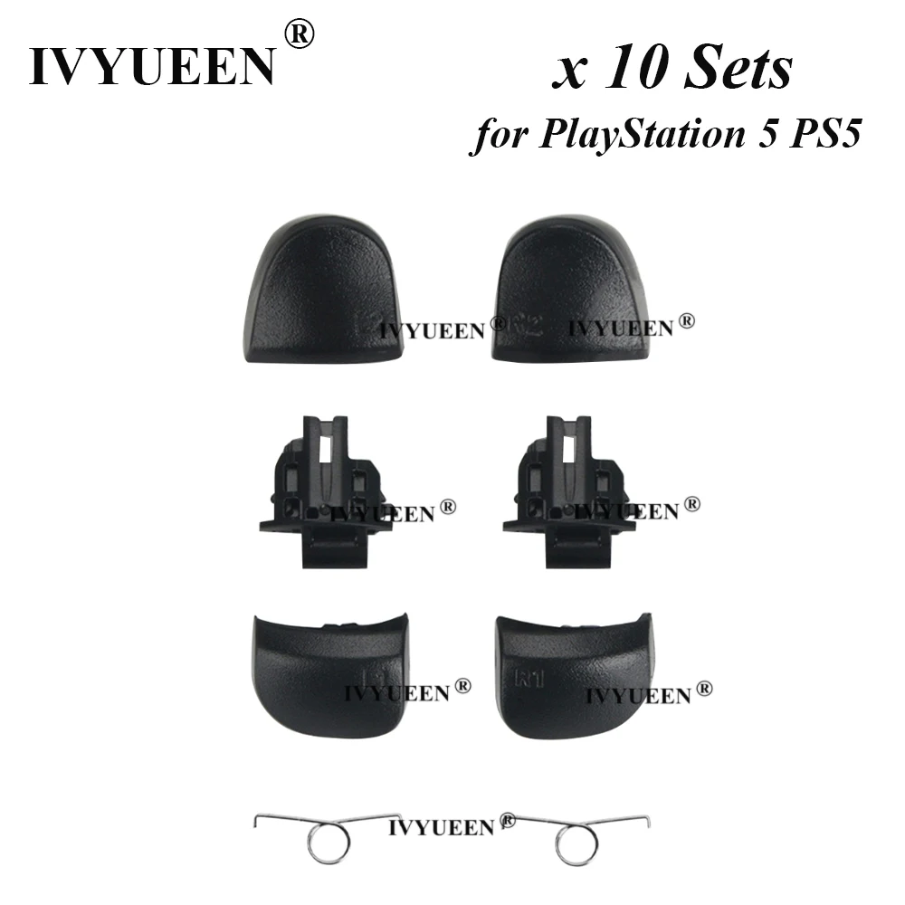 

IVYUEEN, 10 комплектов для контроллера DualSense PS5, R2, L2, R1, L1, курковые пружины для PlayStation 5, аксессуары для ремонта геймпада