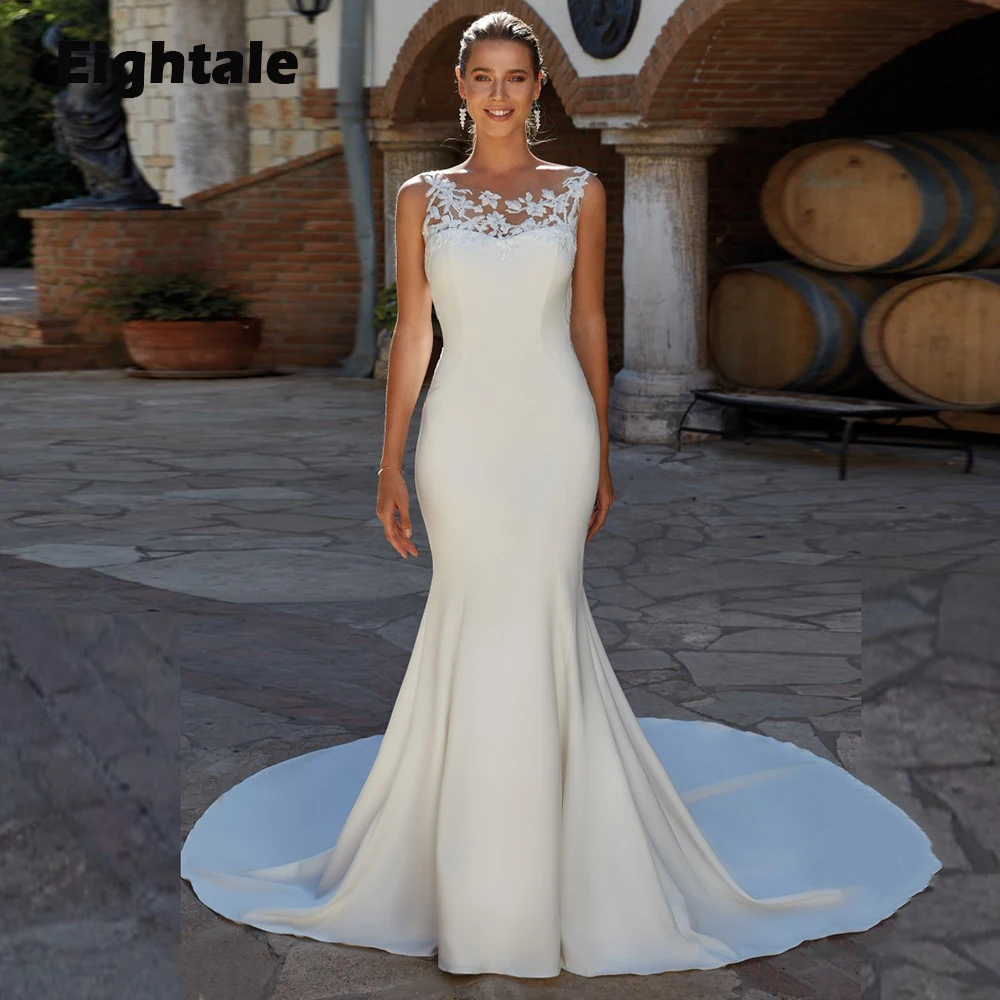 

Винтажное свадебное платье с юбкой-годе, белое, цвета слоновой кости