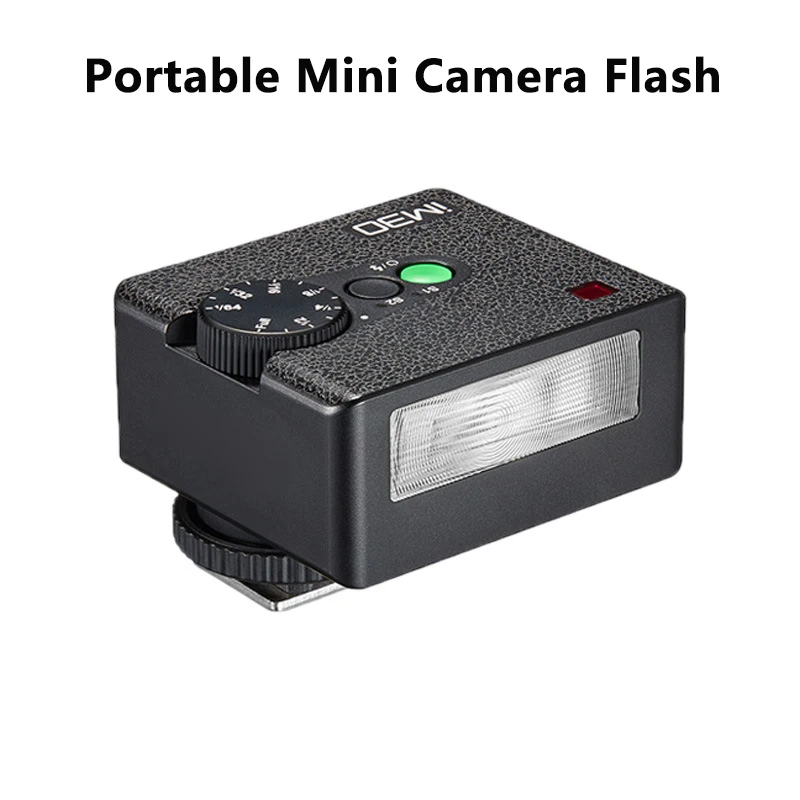 Фото Мини-вспышка для камеры Canon Nikon Olympus, портативная вспышка для беззеркальных пленочных камер для съемки на открытом воздухе №1