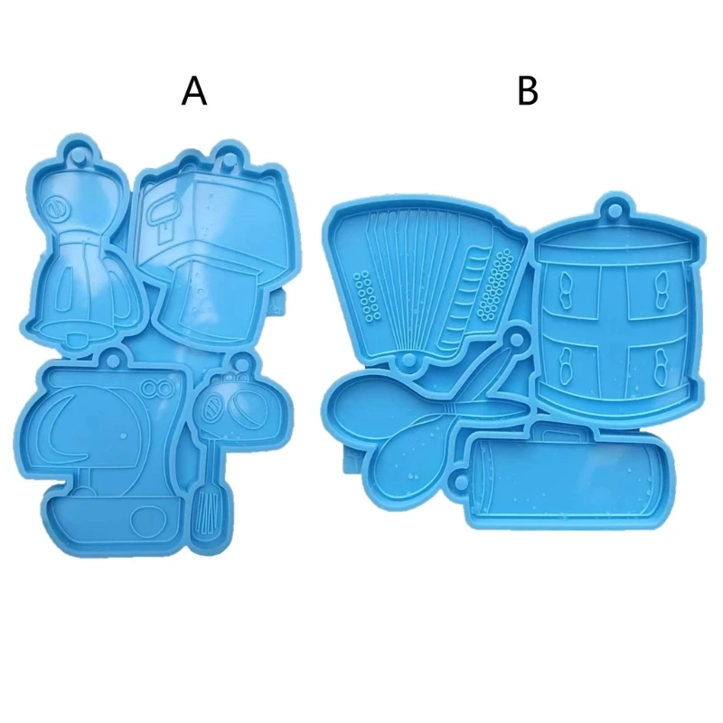 

DIY Keychain Pendant Mold Unique Coffee Machine Resin Molds Jewelry