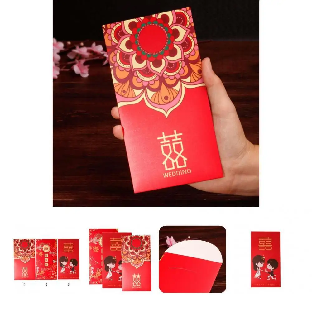 

Exquisite Traditional Chinese Style Sincere Wishes Lucky Money Envelope Lucky Money Bag Lucky Money Pocket 1 Bag