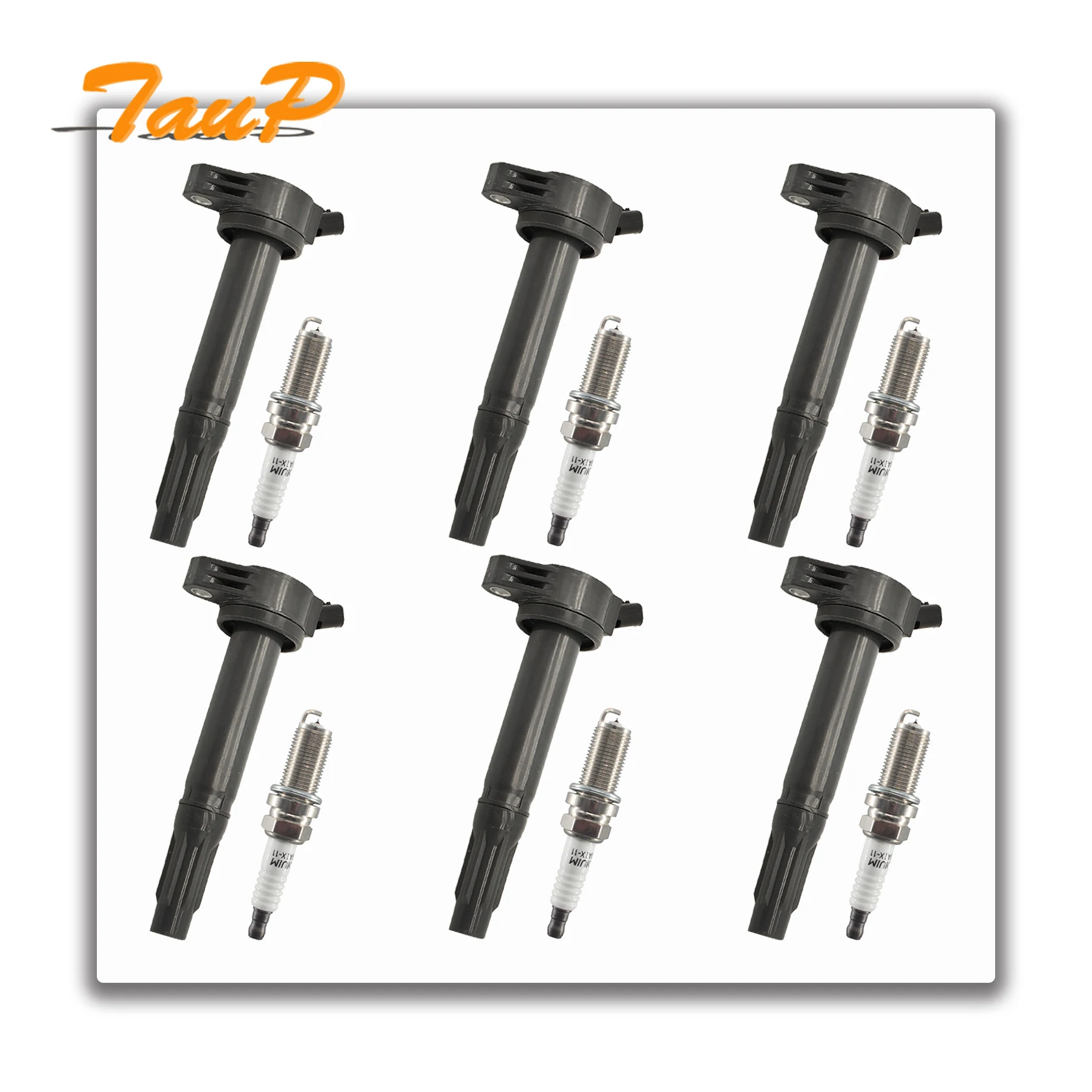 6 шт. 90919-A2002 катушка зажигания + воспламенитель свечи подходит для TOYOTA Avalon Camry Sienna