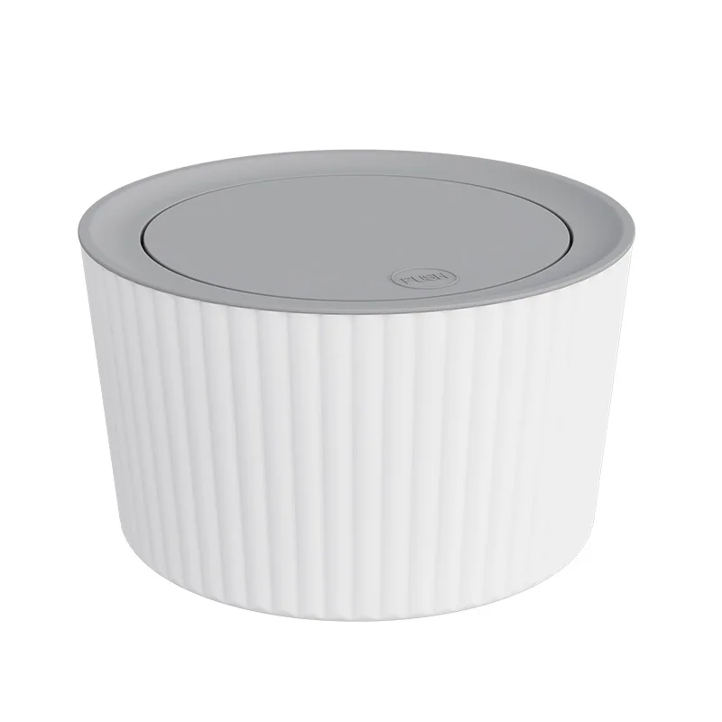 Оригинальная маленькая офисная корзина для бумаги с откидной крышкой в