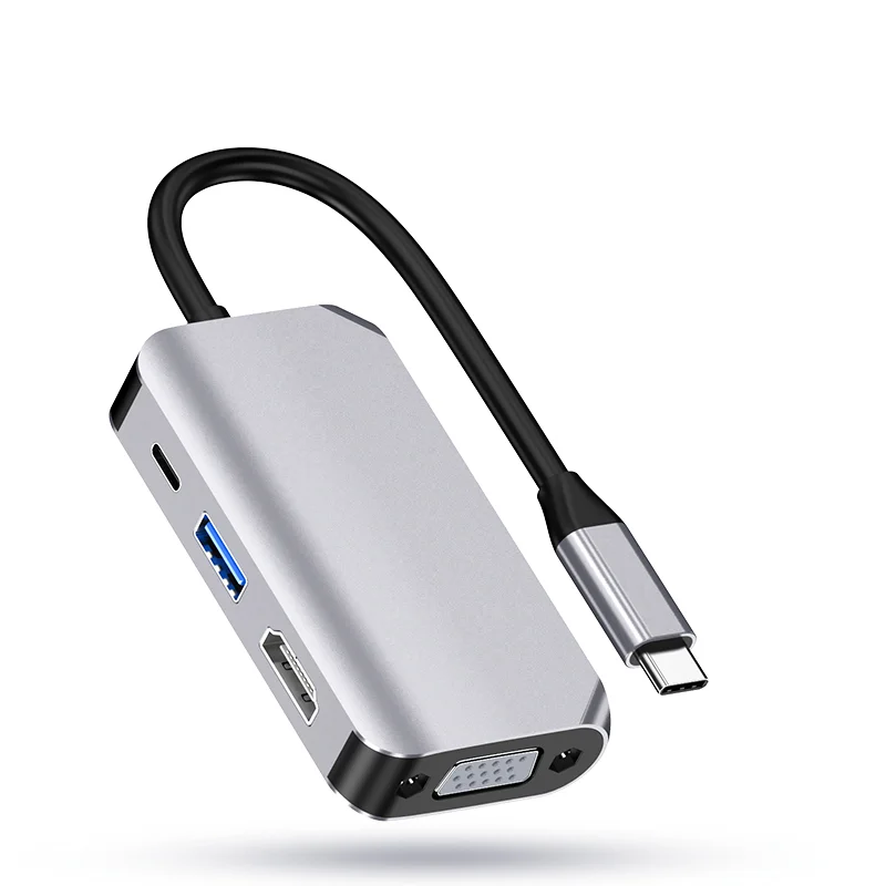 

USB 3.0 Type-C To HDMI Adapter 4K VGA Thunderbolt USB C Hub with Hub 3.0 PD Charging for MacBook Pro Air Phone USB C Splitter