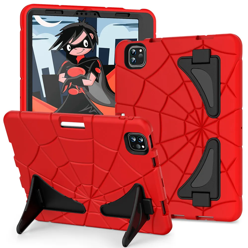 

Армированный чехол Spider для iPad Air 4 10,9 A2316 A2324, чехол для планшета iPad Air 5 10,9 2022 A2588 A2591 с держателем для ручки, подставка, чехол