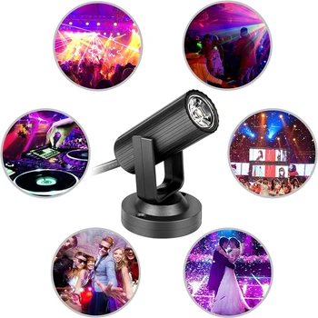 LED Stage Light 360 Degree 85-265V Wedding Party KTV Bar DJ Spot Lamp Christmas Remote Control Lights Accessories 5