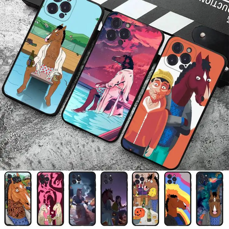 

B-BojackS H-HorsemanS Phone Case For iPhone 14 11 12 13 Mini Pro XS Max Cover 6 7 8 Plus X XR SE 2020 Funda Shell