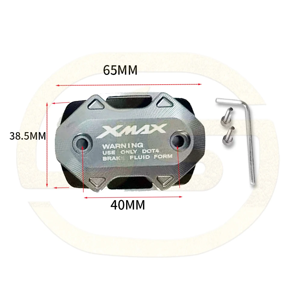 Аксессуар для мотоцикла XMAX 300 XMAX 250 2017-2025 2019 2020 2023: крышка бачка переднего тормозного жидкостного резервуара с ЧПУ, бак для жидкости, крышка масляного насоса (art.: 3920d9b2bc56c) - 3920d9b2bc56c