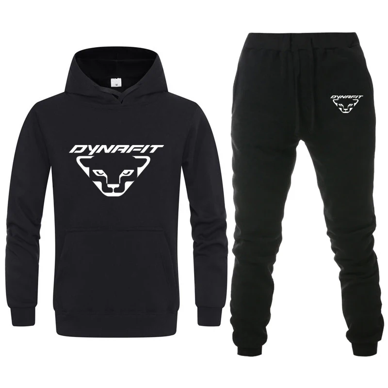 

DYNAFIT Men Women Tracksuit Set 2023 Autumn Winter Warm Hoodie Sweatshirt+Pants Suit Men's Hooded Jacket Casual Sportswear Sets
