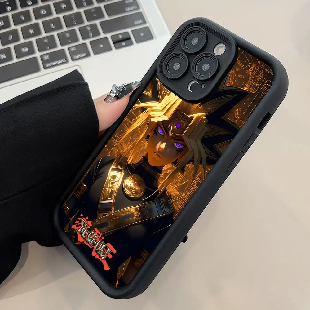 Фото Чехол для телефона Yugioh Yami Yugi для iPhone 17 16 15 14 13 12 11 Air Pro Max Plus, черный, мягкий, из ТПУ, противоударный №4