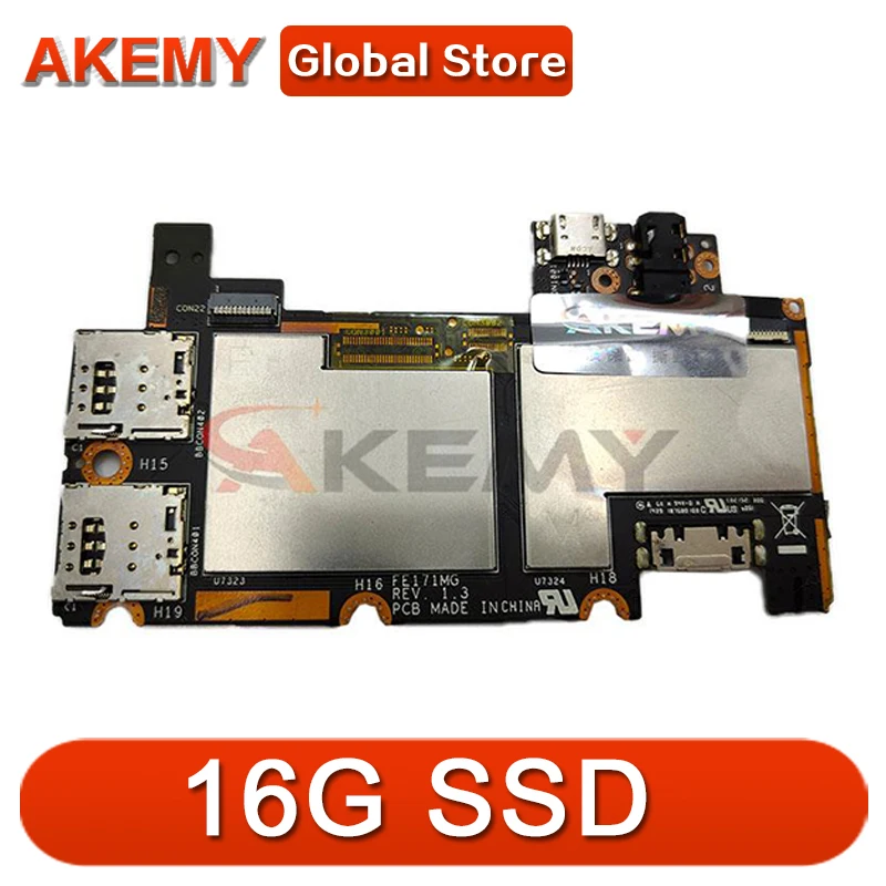 

Материнская плата для ноутбуков Asus Fonepad 7 FE171MG FE171, материнская плата с 16 Гб SSD