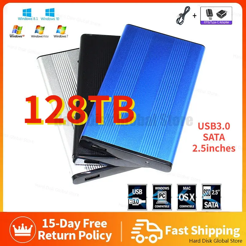 

2.5Inch 4TB SSD Hot Sata III 2TB SSD Drive Portable Hard Disk For Laptop Desktop Internal Solid State Drive 128TB Hard Disk