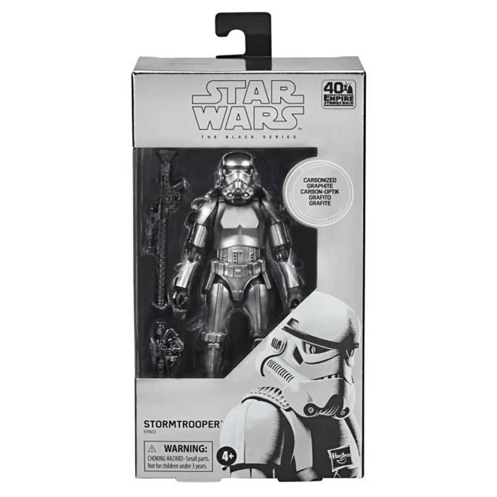 

[In-Stock] Original Hasbro Star Wars The Black Series Carbonized Collection Stormtrooper Action Figure Model Gift Toys E9923