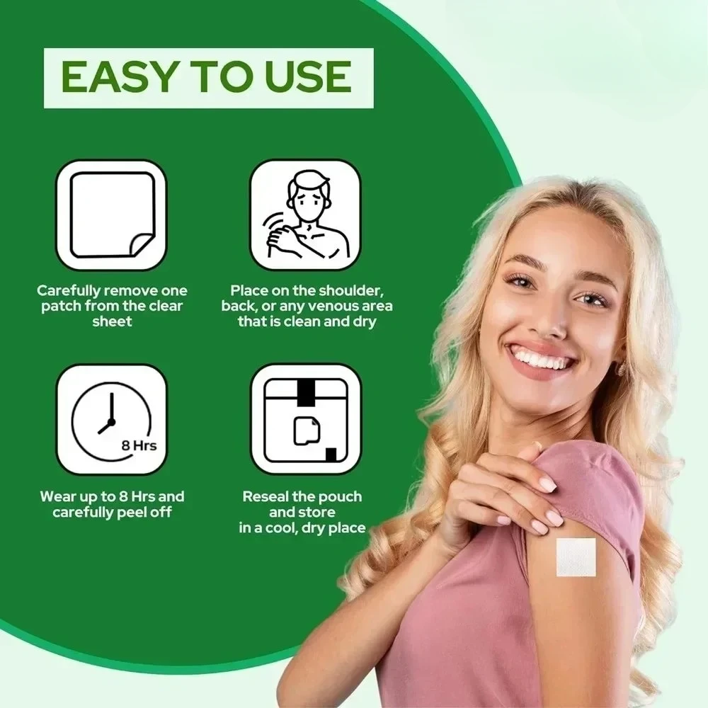 Трансмические пластыри с магнием и D от кальция — 30 пластырей поставка на одну