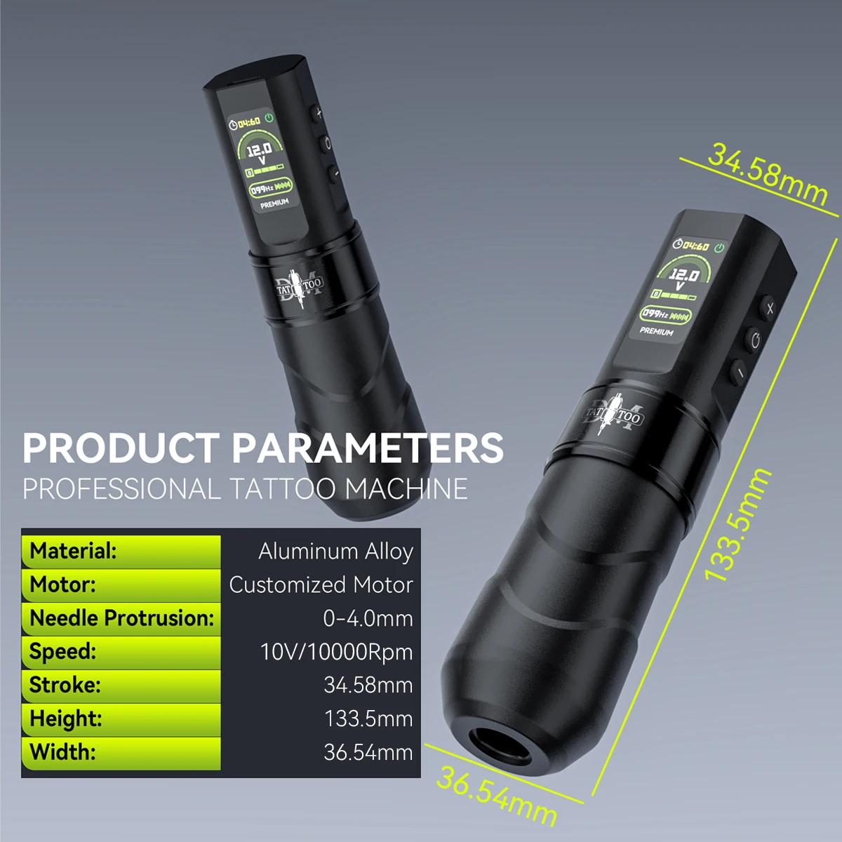 Полный набор для татуировки DMTATTOO новая крутая беспроводная ручка светодиодный