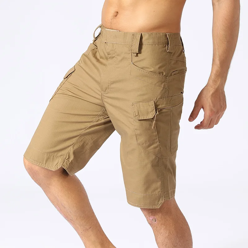 

Free Shipping Men's Camouflage Multi-pocket Shorts Tactical Pants Summer Hiking Shorts Men Outdoor Waterproof Military Shorts
