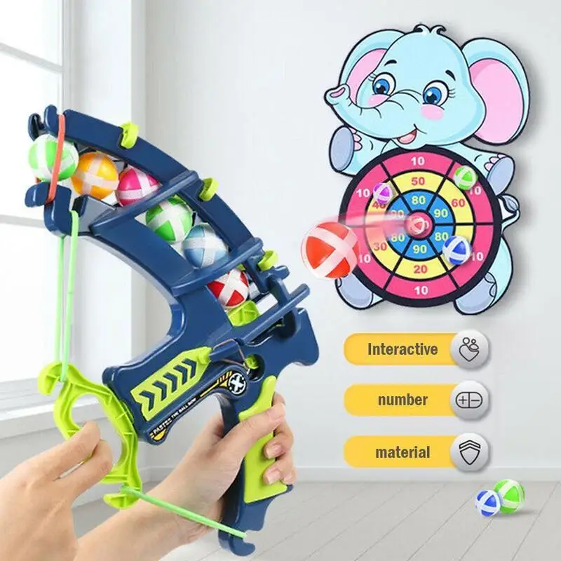

Creative Sucker Ball Dart Cute Cartoon Animal Pattern Kids Shooting Sticky Ball Bow Set Toys For Children