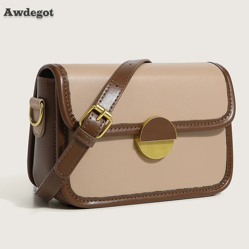 

New Flap Crossbody Bag 2022 Spring PU Leather Women's Designer Handbag Luxury Brand Shoulder Messenger Bag Purses Vintage