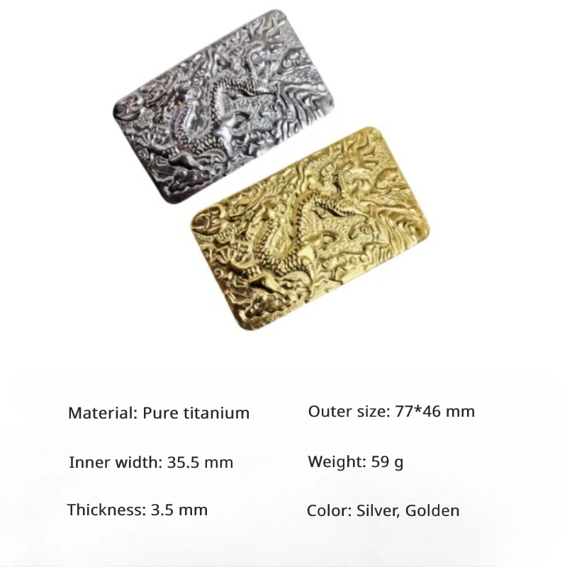 Мужская пряжка для ремня из гипоаллергенного титана Ширина 3 5 см