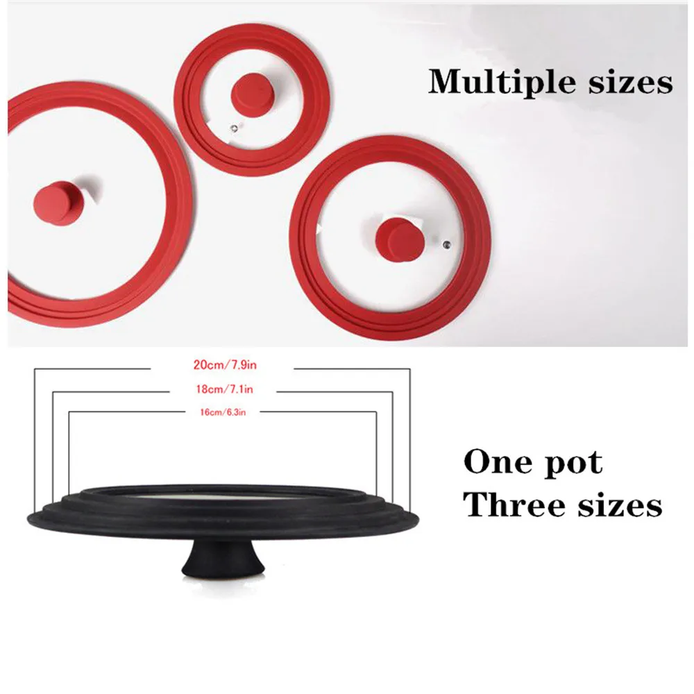 Визуальная Крышка для горшка многофункциональная стеклянная крышка сковороды