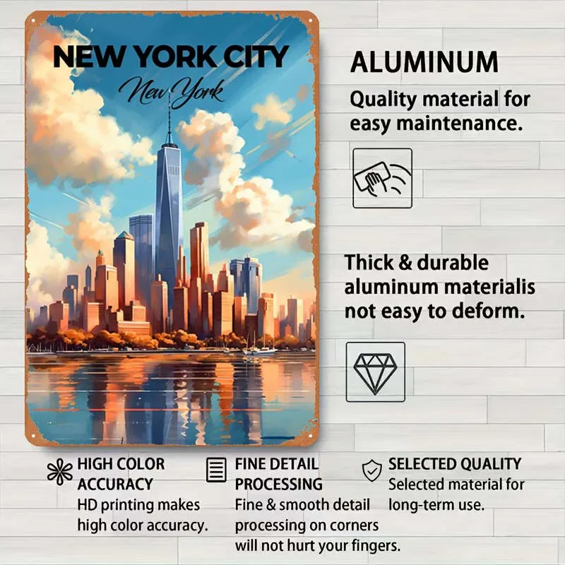 Настенное Украшение Нью-Йорка городские пейзажи плакаты украшение для дома