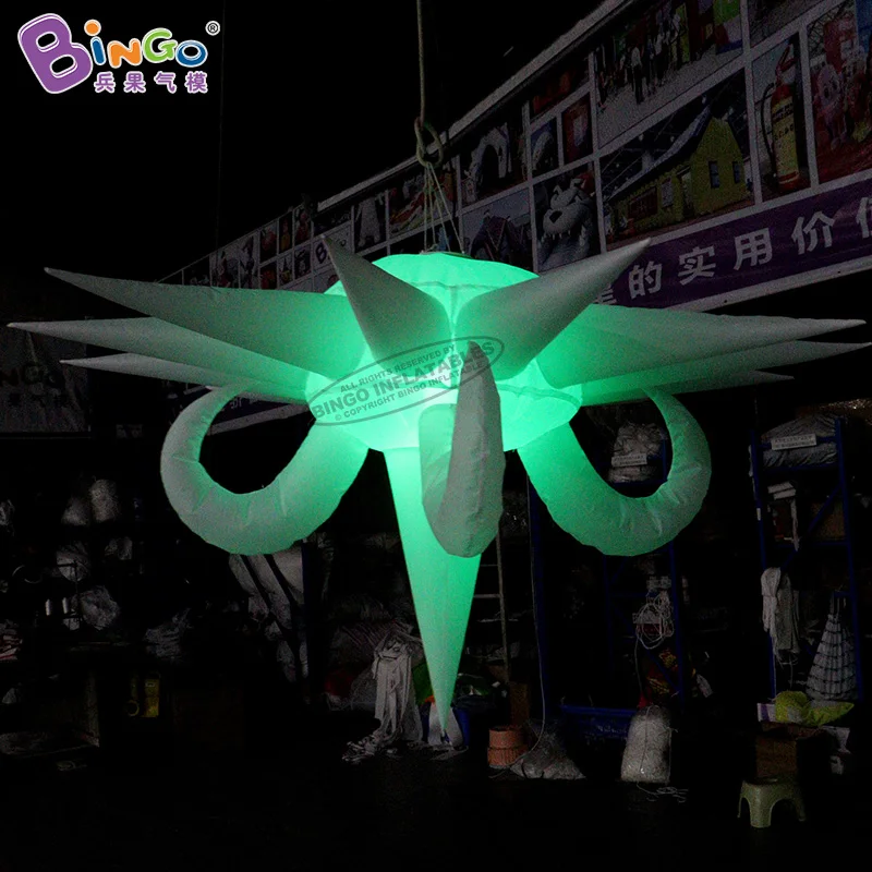 

Custom Made Changing Color Led Lights Inflatable Satellite Stars 1.5x0.7 Meters For Party Club Use Decoration