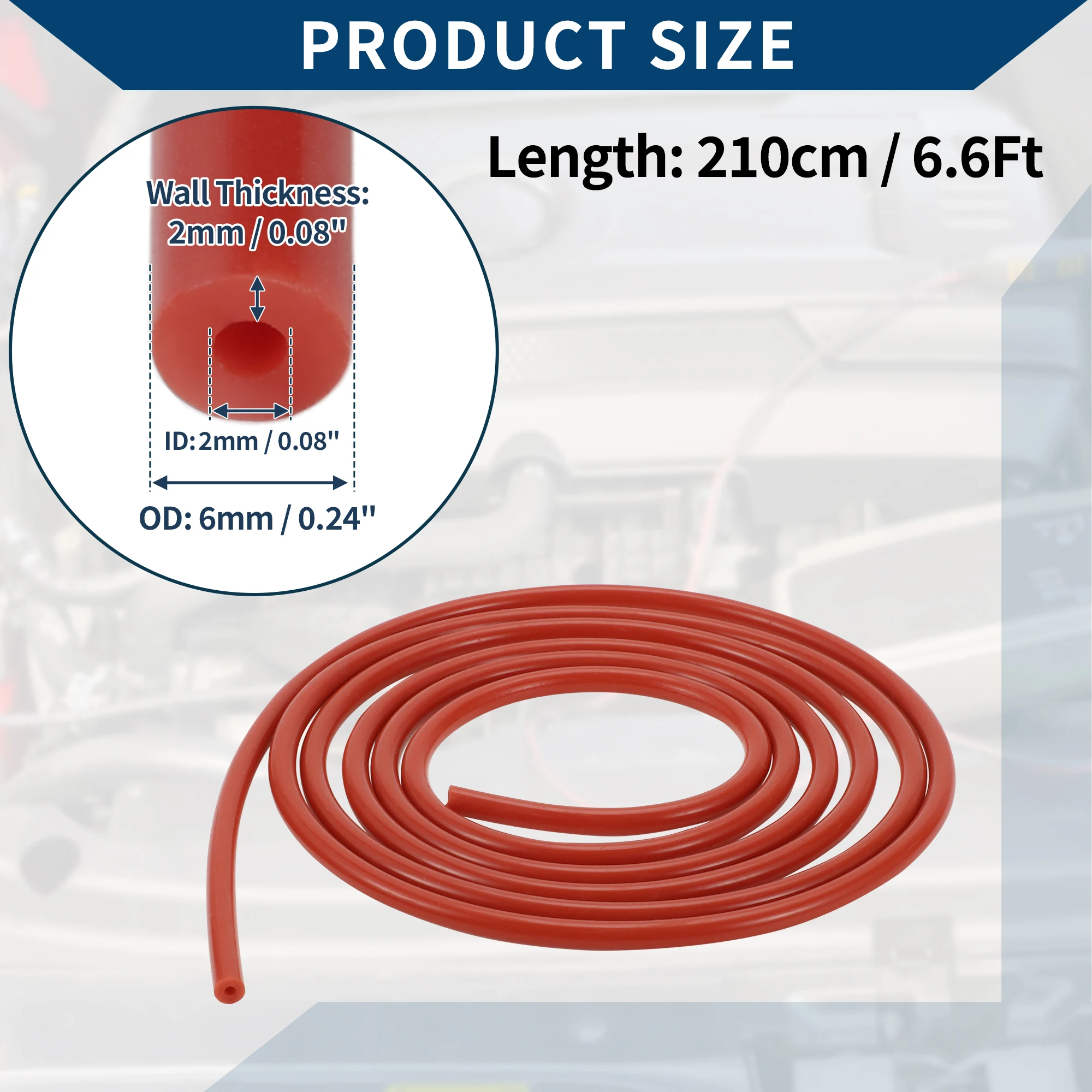 Силиконовый шланг для вакуумного шланга UXCELL 2 1 м высота 2/3/4/5/6/8/10/12/14/16/18/20 мм ID