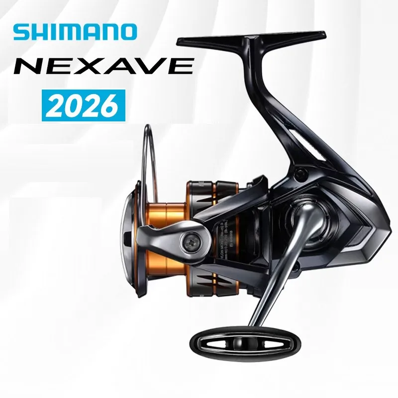 Фото Катушка спиннинговая Shimano NEXAVE 2026 ультралегкая с технологией Shark Fin и блокировкой обратного хода для ловли на приманки, баса и форели №1