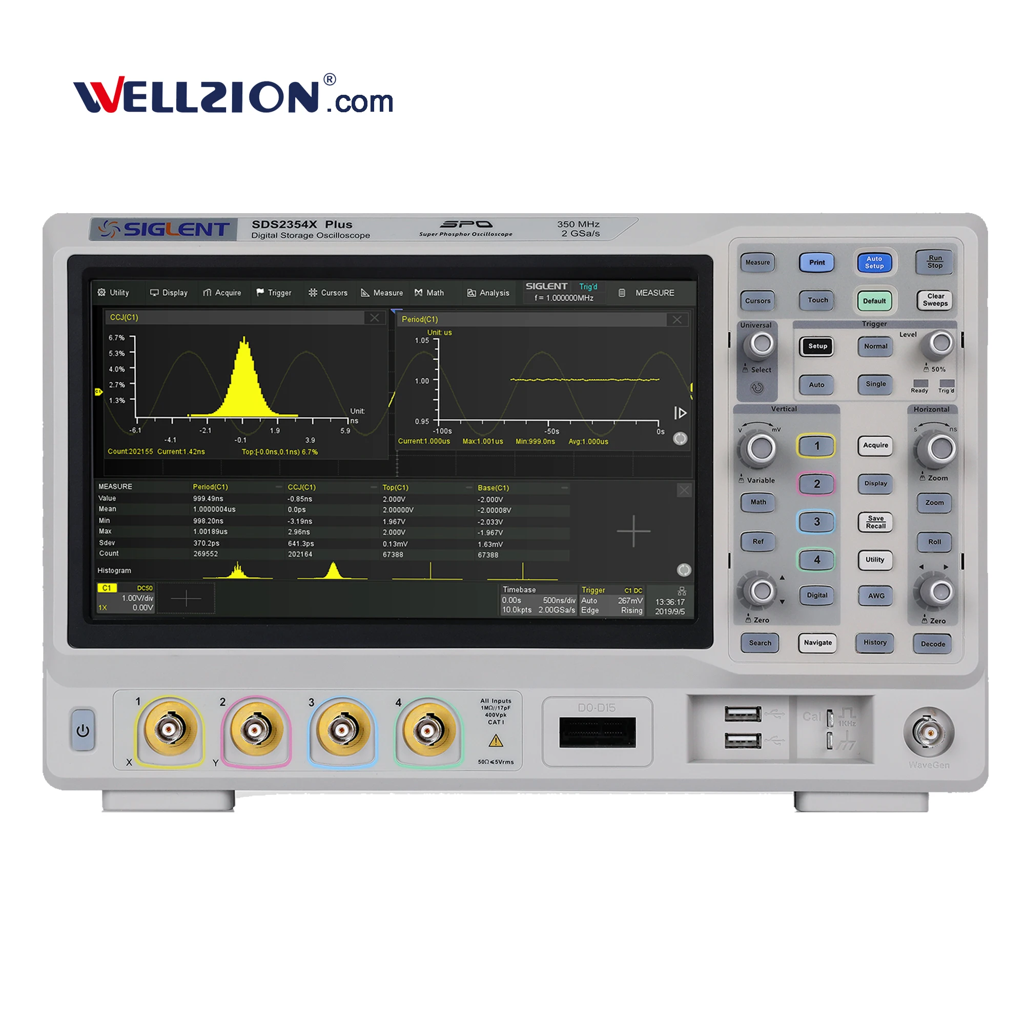 

SDS2102X Plus,2 Channels 100MHz Bandwidth Siglent Oscilloscope