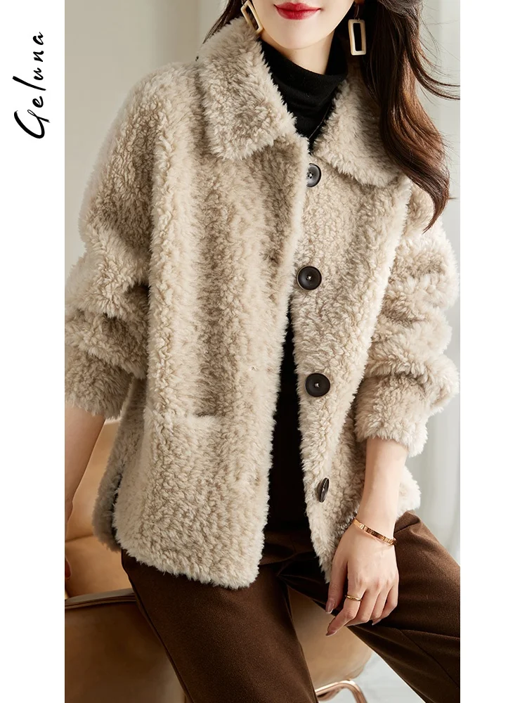 Новинка 2024 верхняя одежда для стрижки овец с частицами однотонное осенне-зимнее