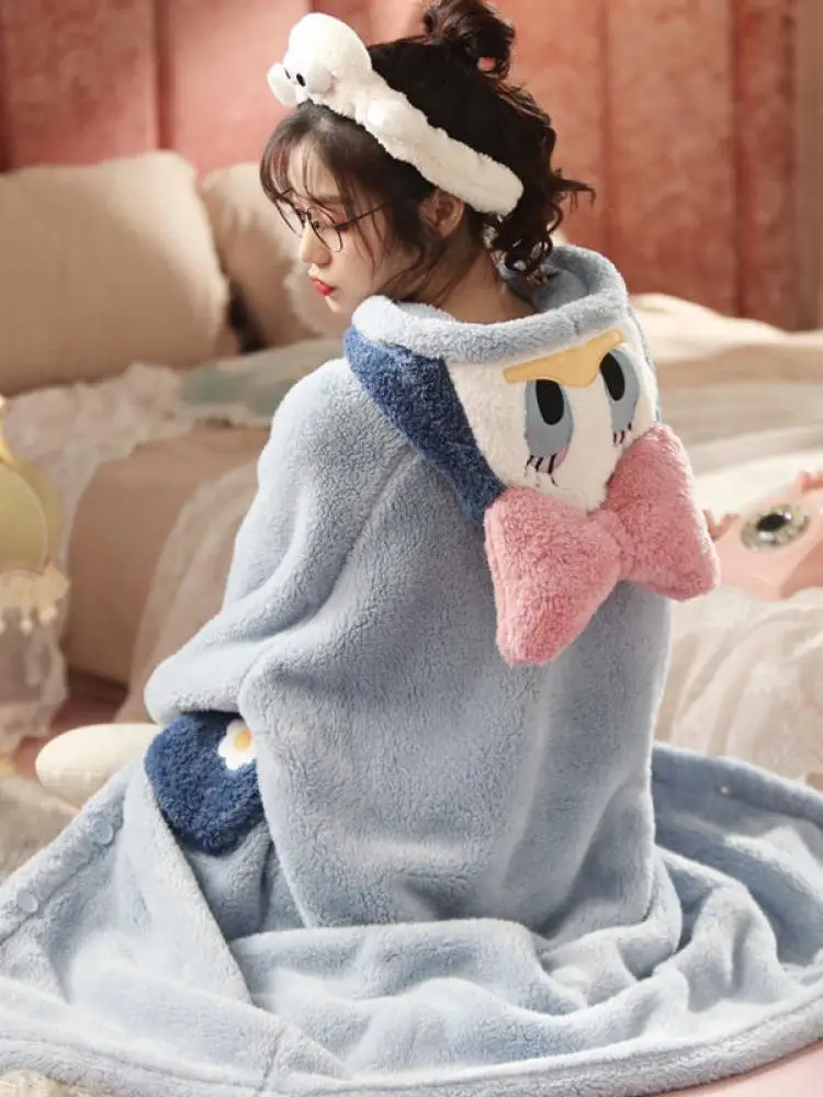 Женская утепленная ночная рубашка из кораллового флиса с - Цена: 2502.89