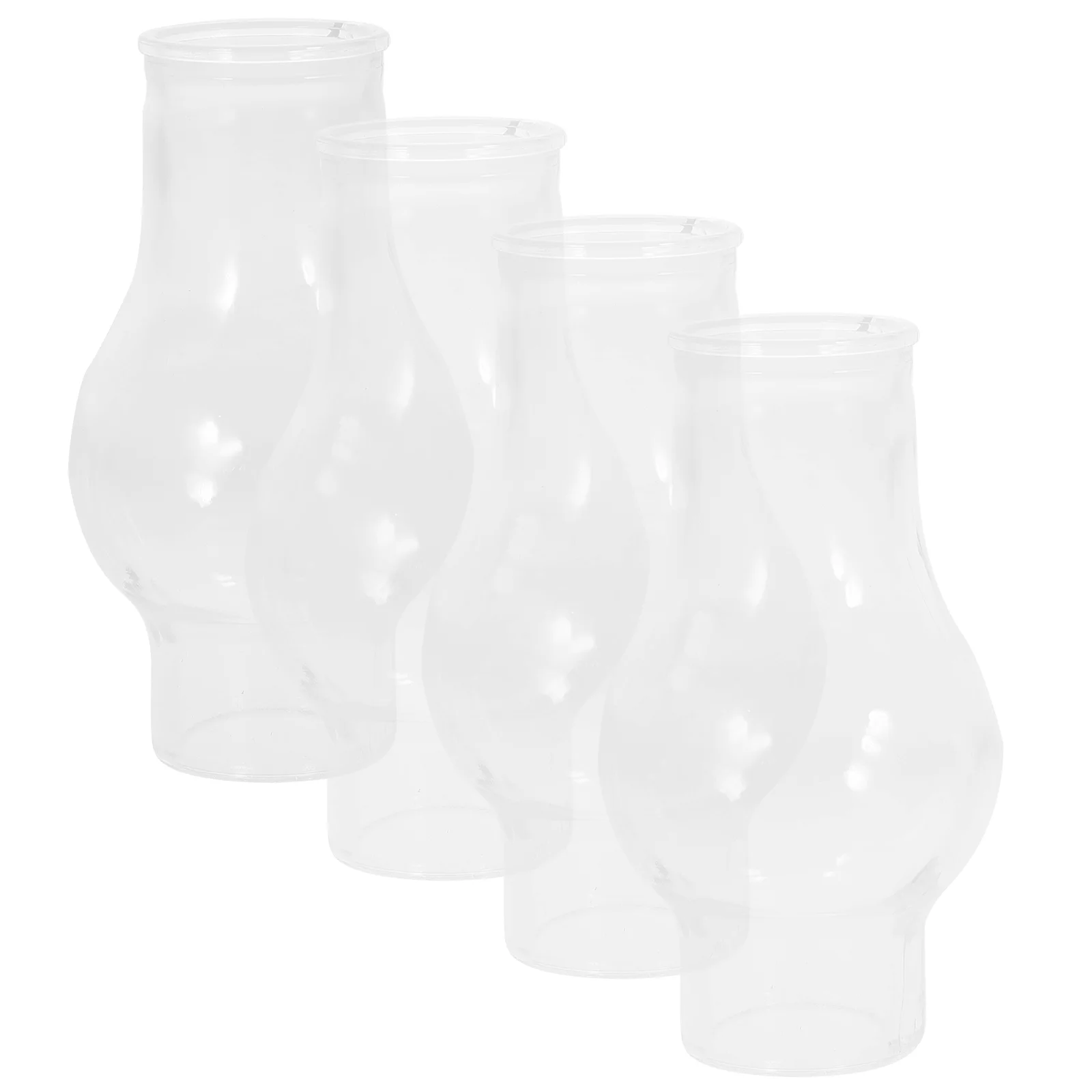 

4Pcs Vintage Lampshade Oil Lamp Accessory Glass Lamp Cover Kerosene Lamp Cover